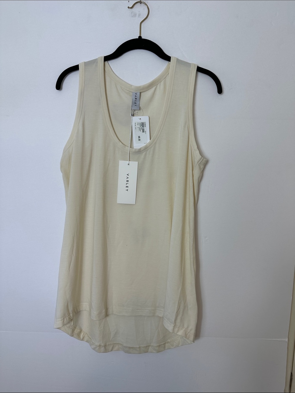 Varley Cream Scoop Neck Tank Top
